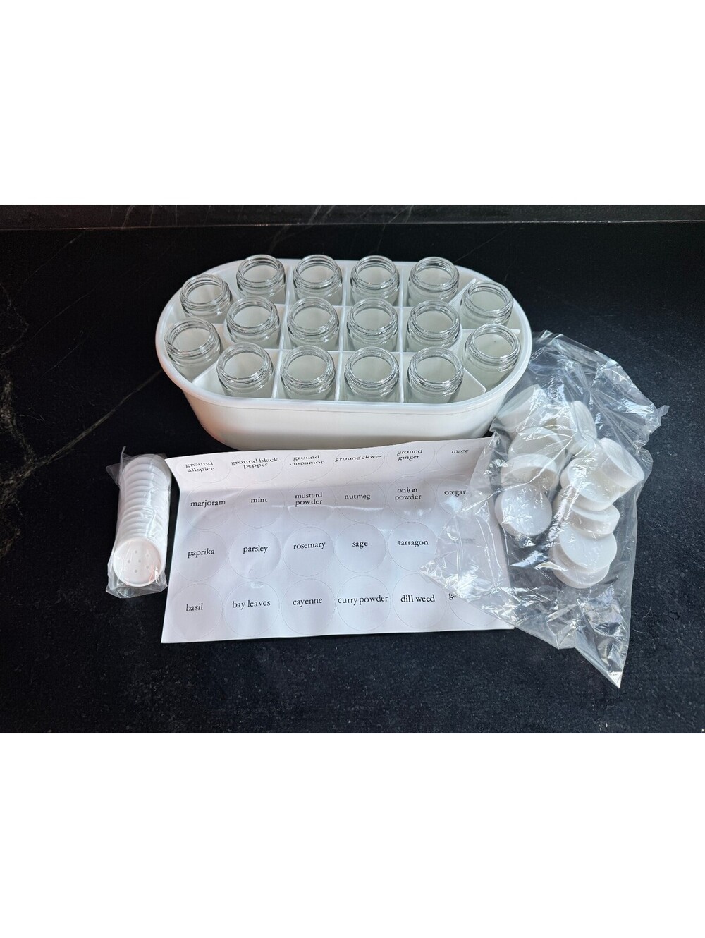 Vintage Copco Wilton 16-Bottle Oval Spice Rack - New Open Box NOS Complete